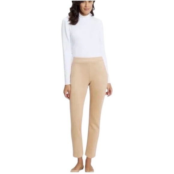 Jude Connally Pants - NWT Jude Connally Olivia faux suede camel ankle pants Size XS
